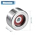 uxcell Idler Pulley for Lexus ES350 GS350 GS450h IS350 RX350 2007-2021 for Toyota 4Runner Camry Tacoma RAV4 Tundra Highlander Sienna 2004-2021 Drive Belt Idler Pulley 16604-31020