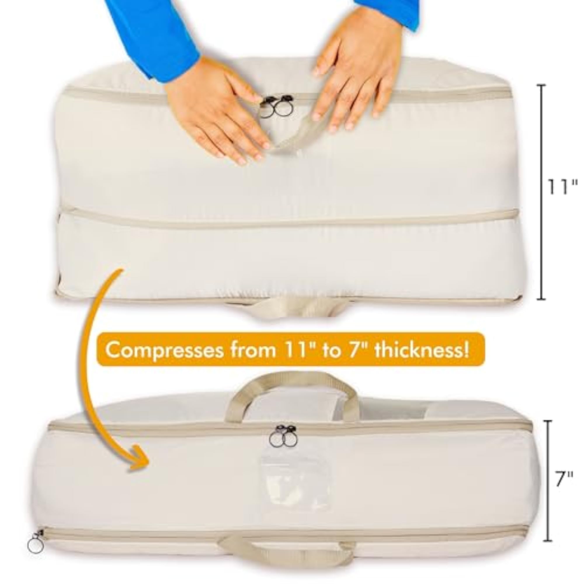 2-pack XXL Comforter Storage Bag, Space Saving Compression Bag