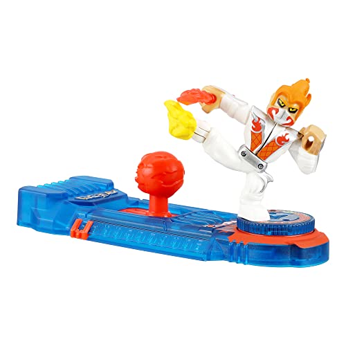 Legends Of Akedo Powerstorm Official Rules Starter Pack Legendary Kick Attack 3 Mini Battling Action Figures With Training Practice Piece And Exclusive Joystick Controller #TOP2