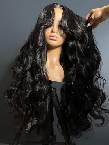 Image of Beauty Forever Glueless Frontal Wig - Pre Cut Lace Front Wigs Body Wave Human Hair - 13x4, 150% Density, 18 Inch