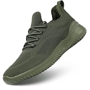 Men’s Non Slip Running Shoes Ultra Light Breathable Casual Walking Shoes Fashion Sneakers Mesh Workout Sports Shoes