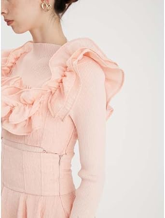 Amazon.co.jp: [ファーファー] レイヤードニットセットワンピース