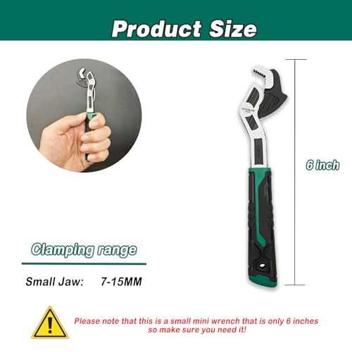 Image of Adjustable Wrenches Multi-function Universal Magic Wrench CR-V Steel,Pipe Wrench 6-Inch
