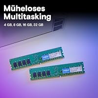 Crucial RAM 16GB (2x8GB) DDR4 3200MHz CL22 (2933MHz oder 2666MHz) Desktop Arbeitsspeicher Kit CT2K8G4DFRA32A – Ansicht 4