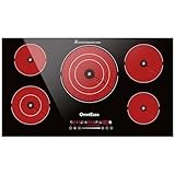 Fogão elétrico de 91 cm fogão elétrico omniease embutido com 5 bocas f