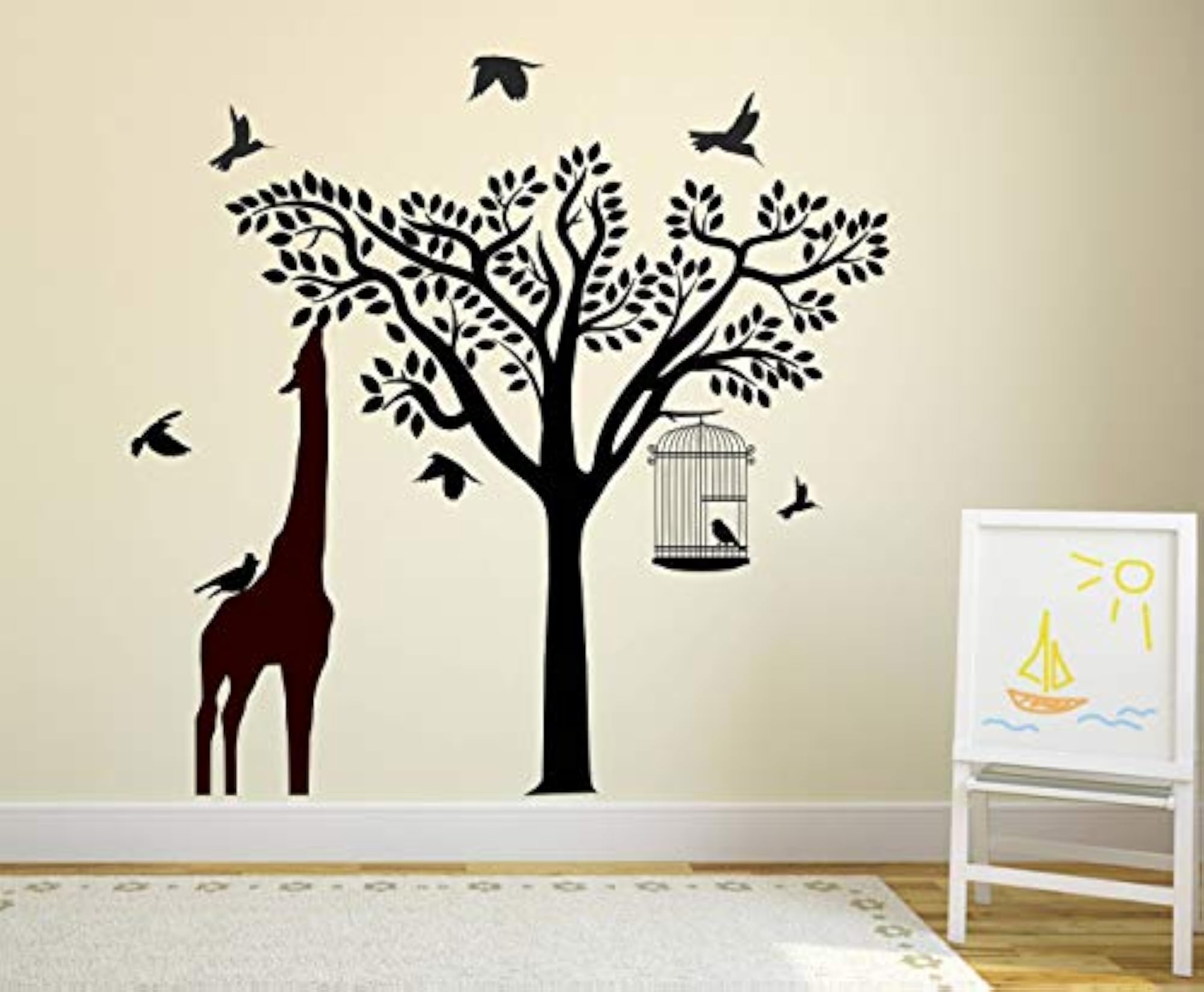 Giraffe Multi Extra Large PVC Vinyl Wallsticker
