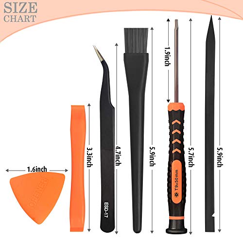 image for Cleaning Repair Tool Kit for PS4 PS5, TECKMAN TR9 Torx Security Screwd