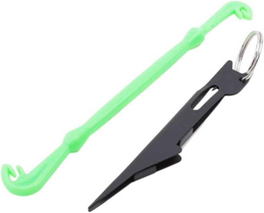 Fly Fishing Knot Tying Tool Kit with Loop Tyer and Disgorger Secure Nail Knots Made of Stamping Steel and for Plastic for Essential Carp and Fly Fishing