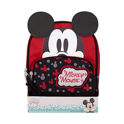 Disney Boys' Mini Backpack, Mickey Mouse I, 10 inch