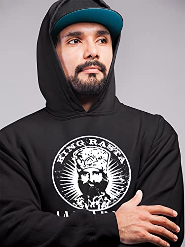 Pull à capuche rasta OM3, le sweat noir confortable pour les festivals de reggae - 2