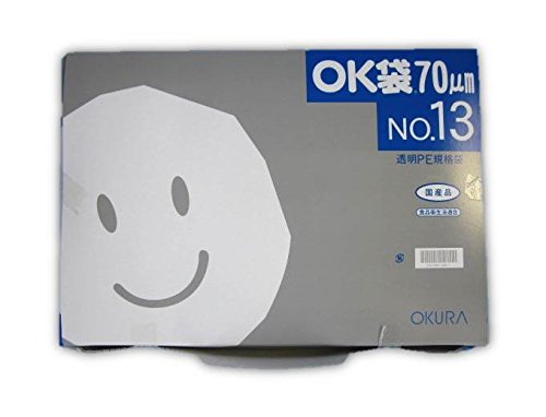 Amazon.co.jp: OK袋 0.07mm No.13 1ケース1,000枚（50枚×20袋） 汎用