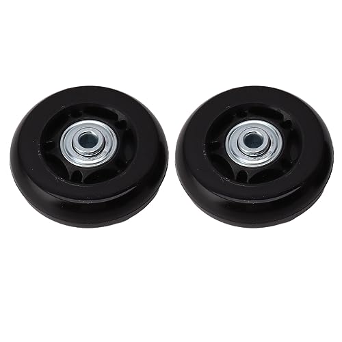 Luggage Wheel Replacement Kit, Rotating Trolley Suitcase, Silent Operation, Double Bearing Swivel Castor Wheels and Bearings Repair for Trolley Suitcase (60x24mm/2.4x0.9in)