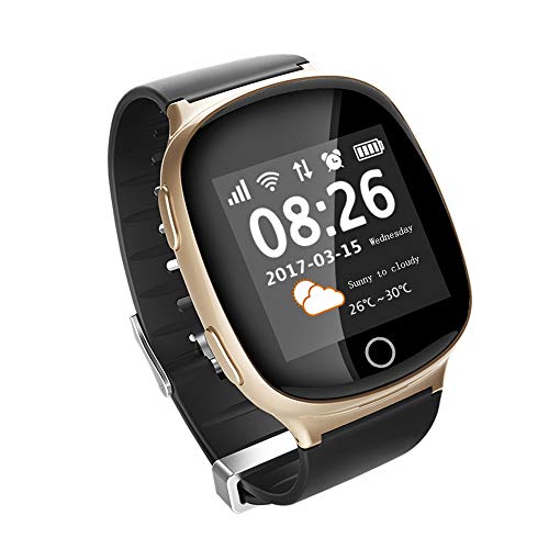 Wristwatch Salud posicionamiento Inteligente Reloj del telfono monitorizacin de la frecuencia cardaca Acceso Directo diseo Clave Cinco posicionamiento transmisin de Voz Anciano Reloj Inteligente