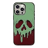 CASETiFY Impact iPhone 15 Pro Max Case [Villains Co-Lab / 8.2ft Drop Protection/Magsafe] - Poison Apple - Clear Black