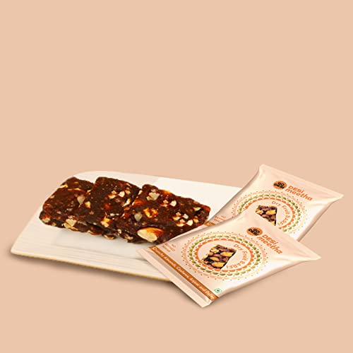 Image of GO DESi Dry Fruits Barfi | 10 Individually Wrapped Barfis | Gift for Sister and Brother | Sweets Indian Mithai
