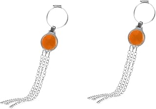 Uonlytech Static Eliminator 2pcs Static Eliminator Car Anti Static Strap Ground Electrostatic Belt Hanging Chain Clip Electrostatic Belt