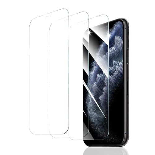 Fynorao 3 Piezas Protector de Pantalla para iPhone 11 Pro/iPhone XS/iPhone X, Cristal Vidrio Templado Protección, Película de Vidrio, Dureza 9H, HD Transparente, Anti-rasguño, Anti-caída