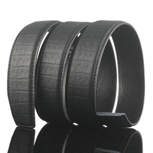 Classic belt, 3.5 cm wide men's belt made of cowhide with crocodile pattern, casual wild belt3