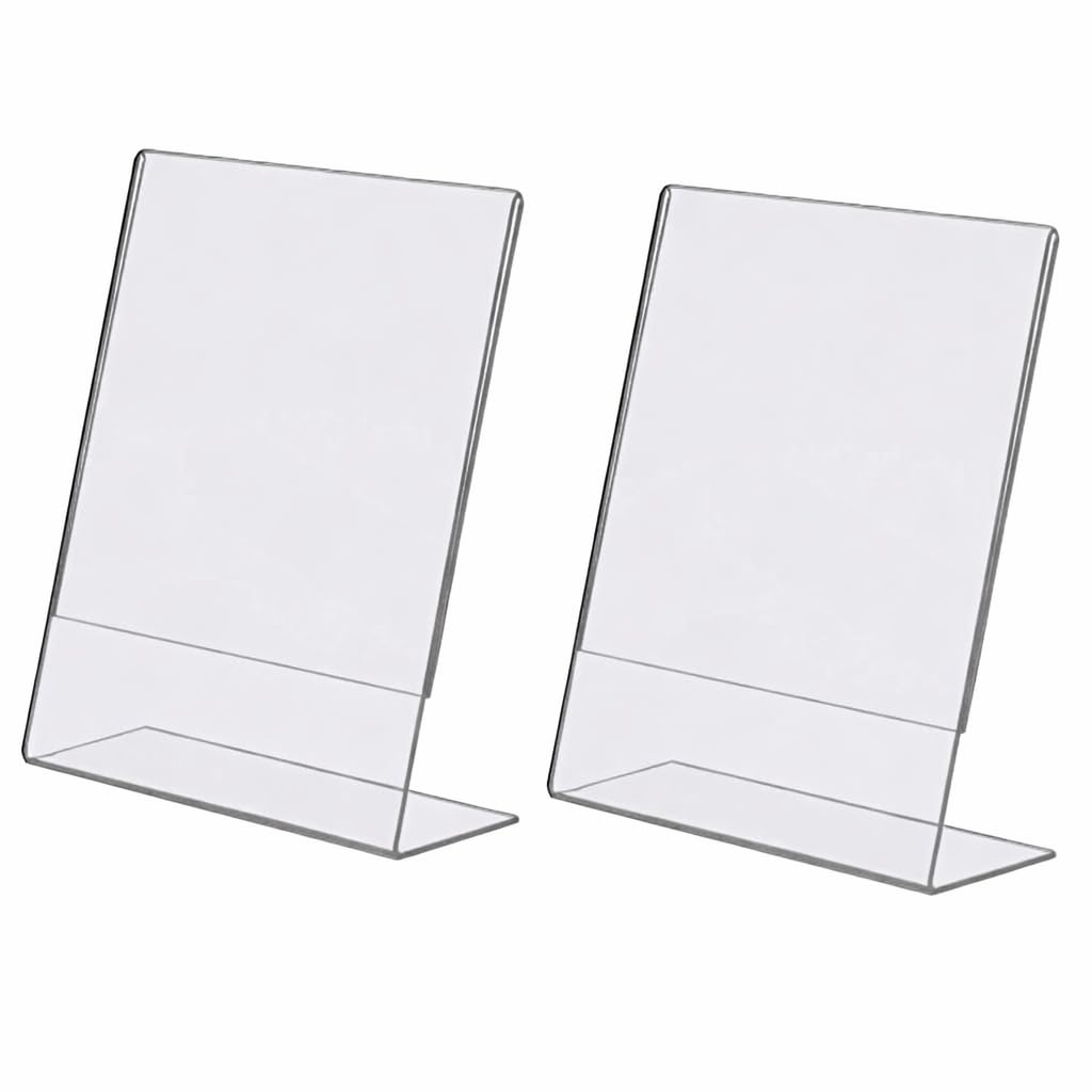 Rasper A5 Acrylic Display Stand Paper Holder and Sign Holder L Shape Display