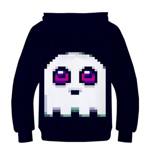 Sweat-shirt pour garçons et filles lavable en machine avec capuche confortable et poche 3D - 3