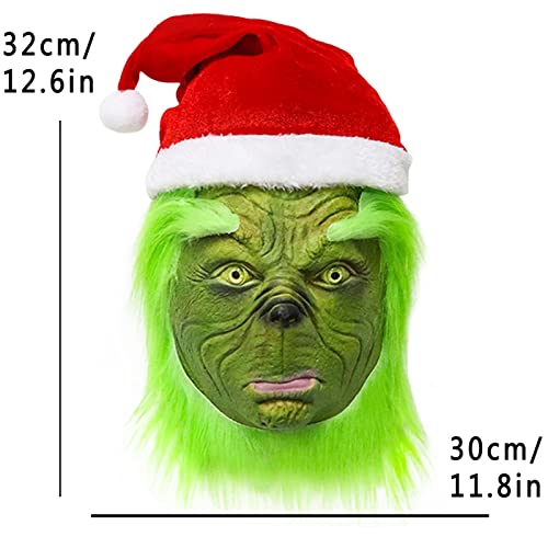 Brableewear Christmas Big Monster Mask For Kids Boys Girls Christmas Mask Full Head Latex Mask Christmas Costume Props #TOP5