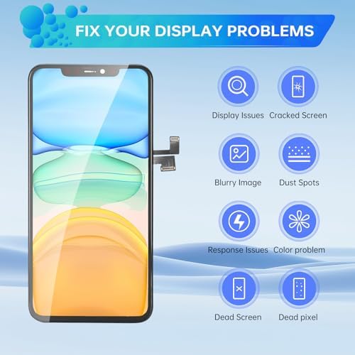 for iPhone 11 Pro Max Screen Replacement 3D Touch LCD Display Digitizer Full Assembly Repair 6.5 Front Glass Waterproof Adhesive Sticker Fix Tools Kit A2161 A2218 A2220