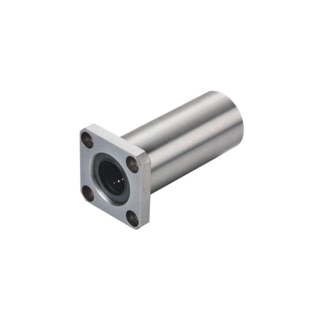 HJCMOONB Linear Bearing LMK20LUU LMK25LUU LMK30LUU LMK35LUU LMK40LUU LMK50LUU LMK60LUU Long Linear Bearing ABEC-5 Square Flange Type Bearings Linear Ball Bearings(LMK25LUU)