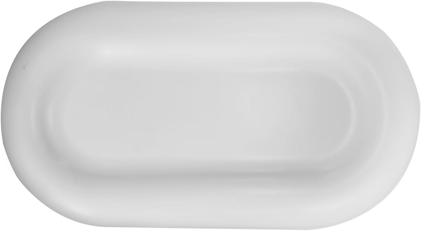 Pet Casket, ABS Plastic Pet Coffin with Paw Design for Burial of Cats and Dogs(White, Large)