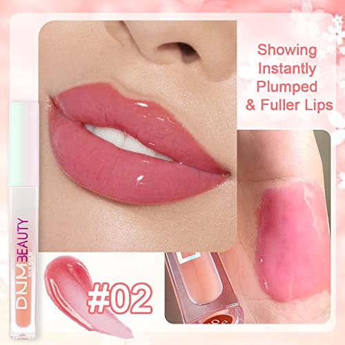 Evpct 3Pcs Clear Color Changing Ph Tinted Lip Gloss Sets For Women Girls 10-12 Pink Mood Lip Oil Gloss Balm Tint Stain Glaze Pack Hydrating Moisturizer Lipstick Magic Labiales Magicos,0.14Fl.oz*3 #TOP2