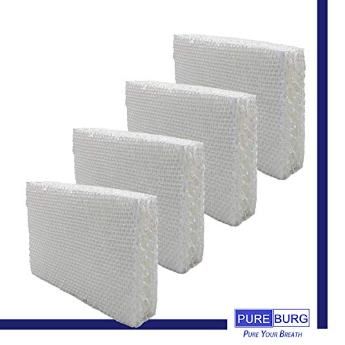 Pureburg 4-Pack Replacement Humidifier Wick Filters Compatible With Vornado Md1-0002 Fits Md10002 Md10001 Md1-0001 Evap1 Evap3 Model 30/40 / 50 Hu1-0021 Holmes Hm250 Hm405 Hm406 Hm725 Humidifiers #TOP1