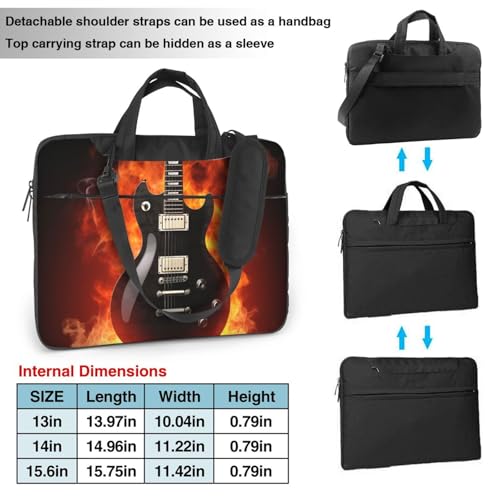 Bolso para portátil impermeable con correa, negro miniatura 4