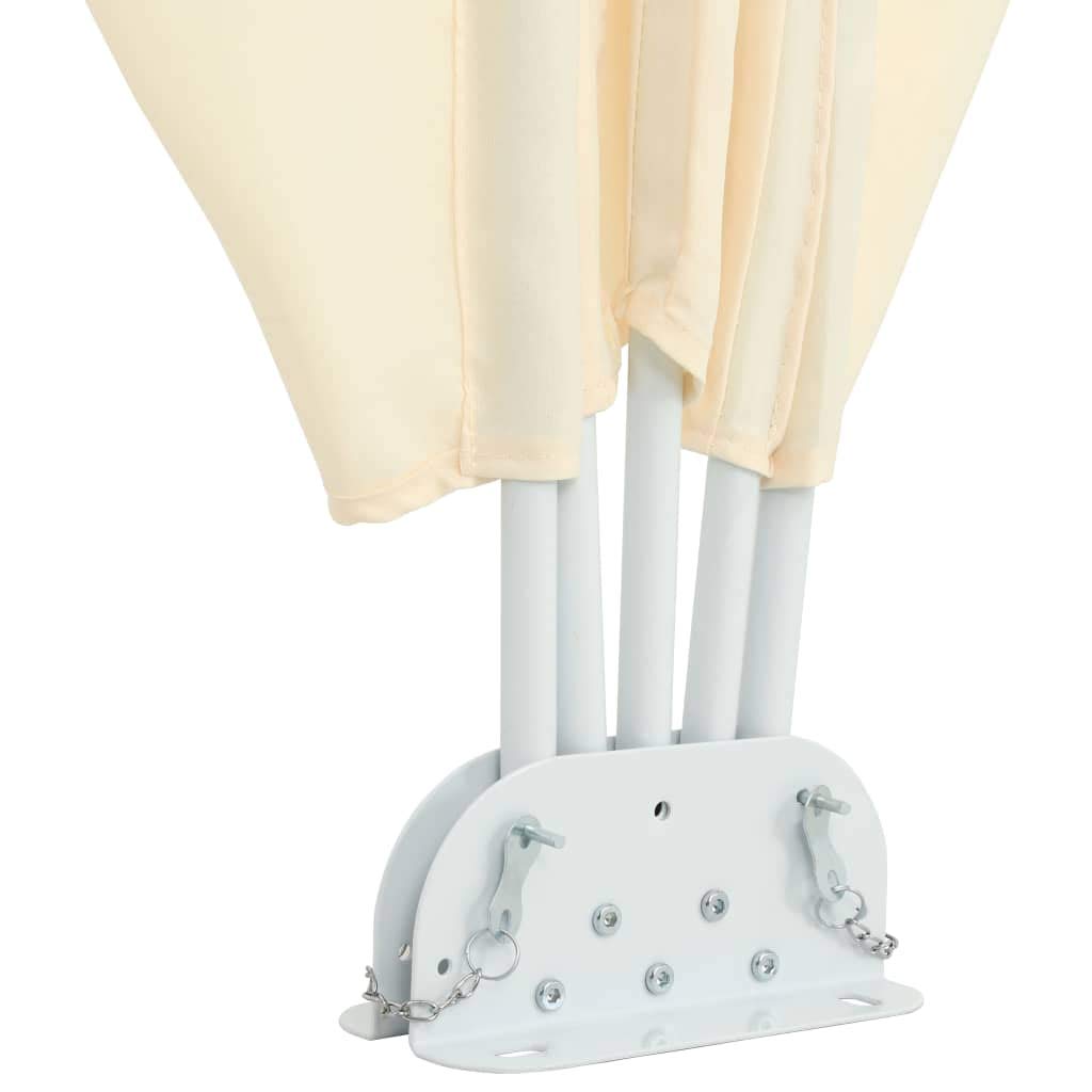 vidaXL Tenda Laterale Terrazza Pieghevole Crema 300x200 cm Parasole da Balcone