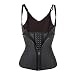 FeelinGirl Women's Latex Underbust Trng Cincher Workout Waist Trainer Corset, Blk, M/Fit Natl Waist 26"-28"