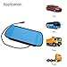BW 7 Inch 16:9 TFT LCD Widescreen Car Monitor Car Rear View Mirror with Touch Button, HD 800(W)x 480(H) Resolution, Two Ways of Video input