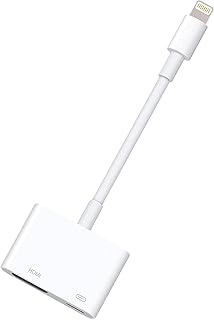 Carphone Warehouse [Apple MFi Certified Lightning Digital AV Adapter iPhone HDMI to TV Cable Connector 1080P Sync Screen TV/HDTV/Monitor/Projector Compatible iPad iPod - Need Charging Power