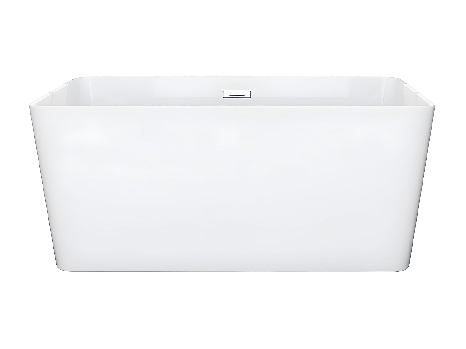 Vente-unique-Bañera exenta rectangular - 208 L - 150 x 75 x 55 cm - Blanco - Acrílico - SPICARA