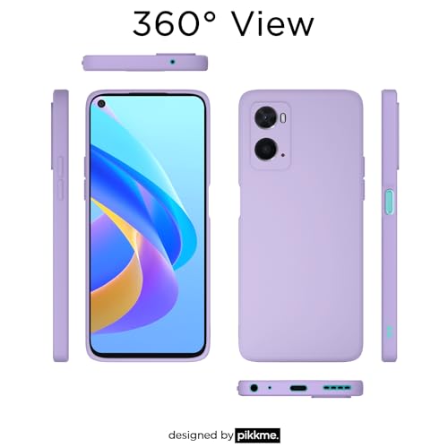 Image of Outlouders Back Cover for Oppo A76 / Oppo A96 / Oppo A36 | Camera Protection | Durable Soft Matte Silicone Bumper Case (Purple)