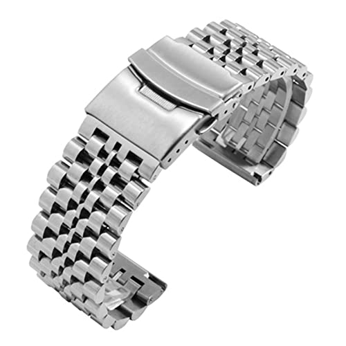 Bracelet de remplacement en métal réglable pour montre 22mm