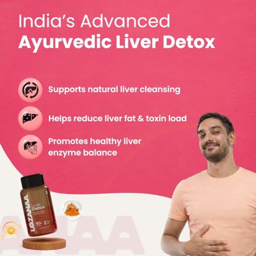 Image of Liver Detox Tablets | Milk Thistle (300 mg), Glutathione (50 mg) & Dandelion Root (300 mg) | Ayurvedic Liver Cleanse & Fatty Liver Support | Detox & Liver Health Supplement | 60 Veg Tablets