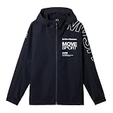 [ムーブスポーツ] クロス デサント 【ACTIVE SUITS】 HEATNAVI ソフトシェル フーディー クロスジャケット 石川祐希着用 快適 動きやすい ストレッチ 保温 トレーニング ランニング ウォーキング メンズ ST5FJK22M NV00(ST5FJK22M) M