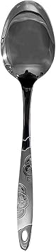 6 Pc Set 12.5 Stainless Steel Basting & Serving Spoon, Buffet Utensil for Cooking, Serving, Catering & Commercial Kitchen Use
