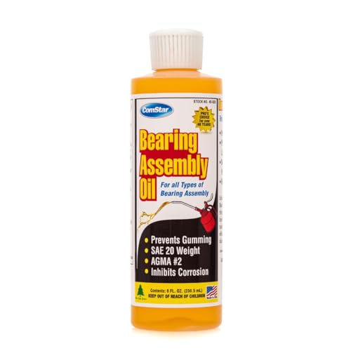 Image of Bearing Assembly Lube Oil, 8 Oz, SAE 20 Weight, Prevents Gumming, Protects Against Rust and Wear, Provides Long-Lasting Lubrication, Withstands Extreme Pressure (Pack of 24)
