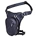 WILD HEART Waterproof Motorcycle Leg Bag, Versatile Chest/Leg/Tool/Shoulder/Messenger/Waist Bag TPU with Rope for Outdoor Activities (Black)