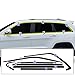 BOGAR TECH DESIGNS Side Window Chrome Delete Overlay Film Compatible with Jeep Grand Cherokee 2014-2021, Gloss Black