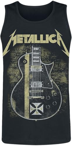 Metallica Hetfield Débardeur Sans Manches Noir pour Look Rock Estival