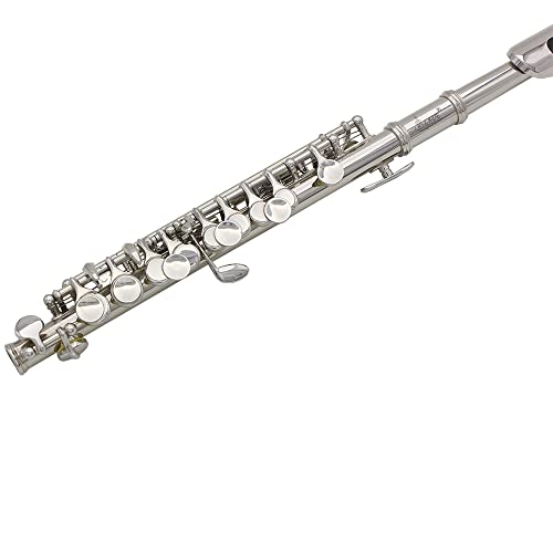 Eryue Piccolo Ottavino Half-Size Flute Silver Plated C Key Cupronickel With Cleaning Cloth Screwdriver Padded Box #TOP4