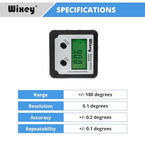 Wixey WR300-TY2 Digital Angle Finder Gauge thumb #6