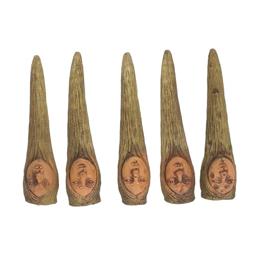 GALPADA 5 Piezas Uñas Postizas de Bruja para Halloween Cubiertas de Dedos Falsos de Decoración Realista para Disfraces de Cosplay Color Brillante y Diseño Aterrador