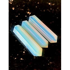 crystalmiracle Opalite Three Double Terminated Pointers Healing Wellness Meditation Positive Energy Handcrafted