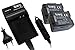 Produktbild troy 2X Akku + Ladegerät für Panasonic VW VBG130 VW VBG070 SDR H20 SDR H40 SDR H50 SDR H60 SDR H80 SDR H90 SDR H250 SDR H280 VDR D50 D160 D210 D220 D230 D250 VDR D300 VDR D310 VDR D400HDC TM300 TM350